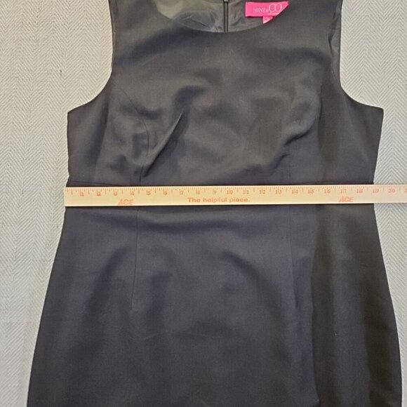 Nine & Co. Suit Separates Midi Dress Size 16 Black Sleeveless EUC Old Money - Picture 5 of 12